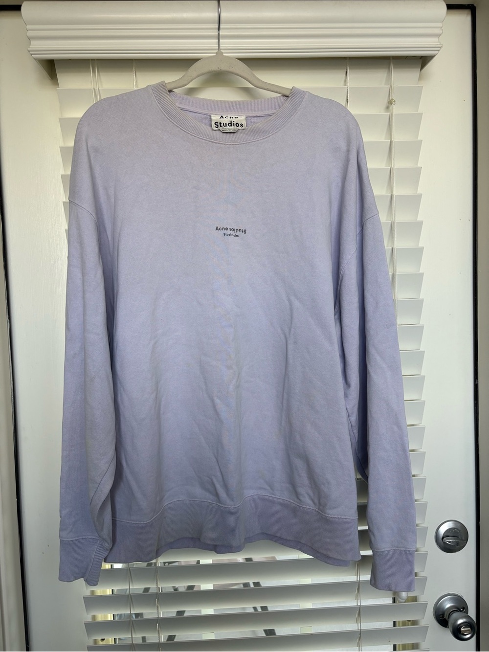 Acne Studios Lavender Crewneck Sweater
